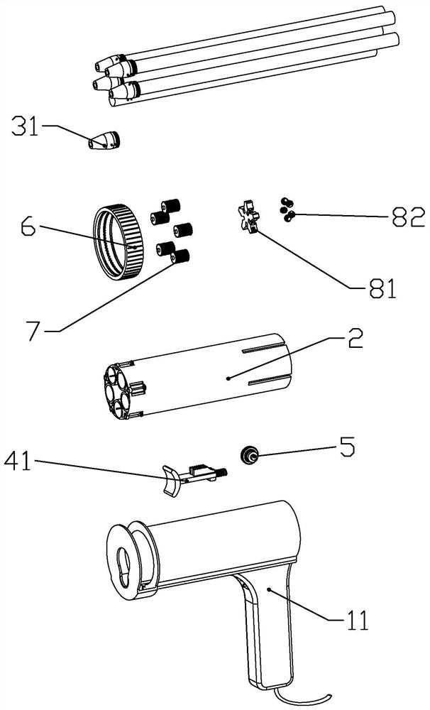 Novel glue gun