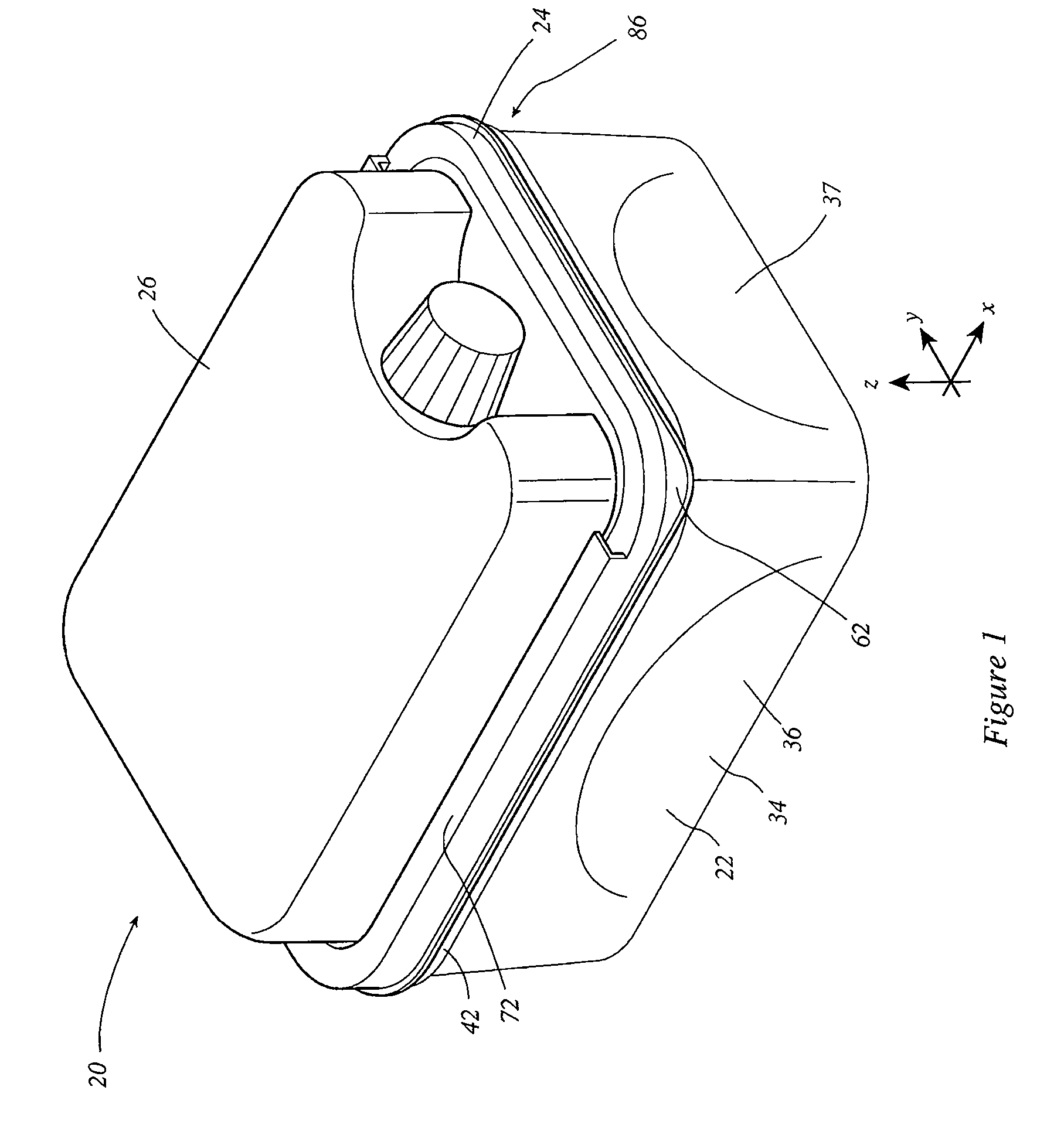 Container with thermal storage member