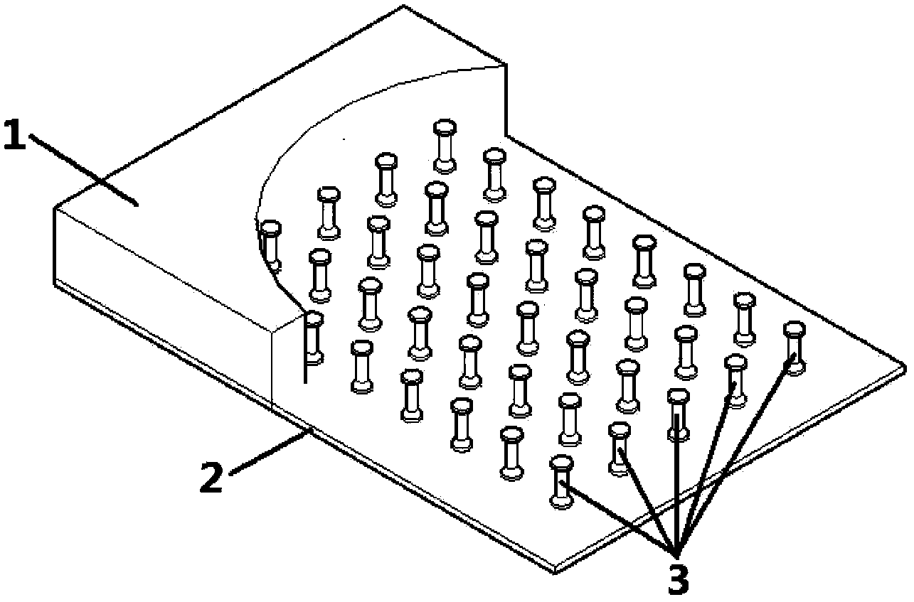 Steel and concrete combined connecting piece with changeable dual column caps