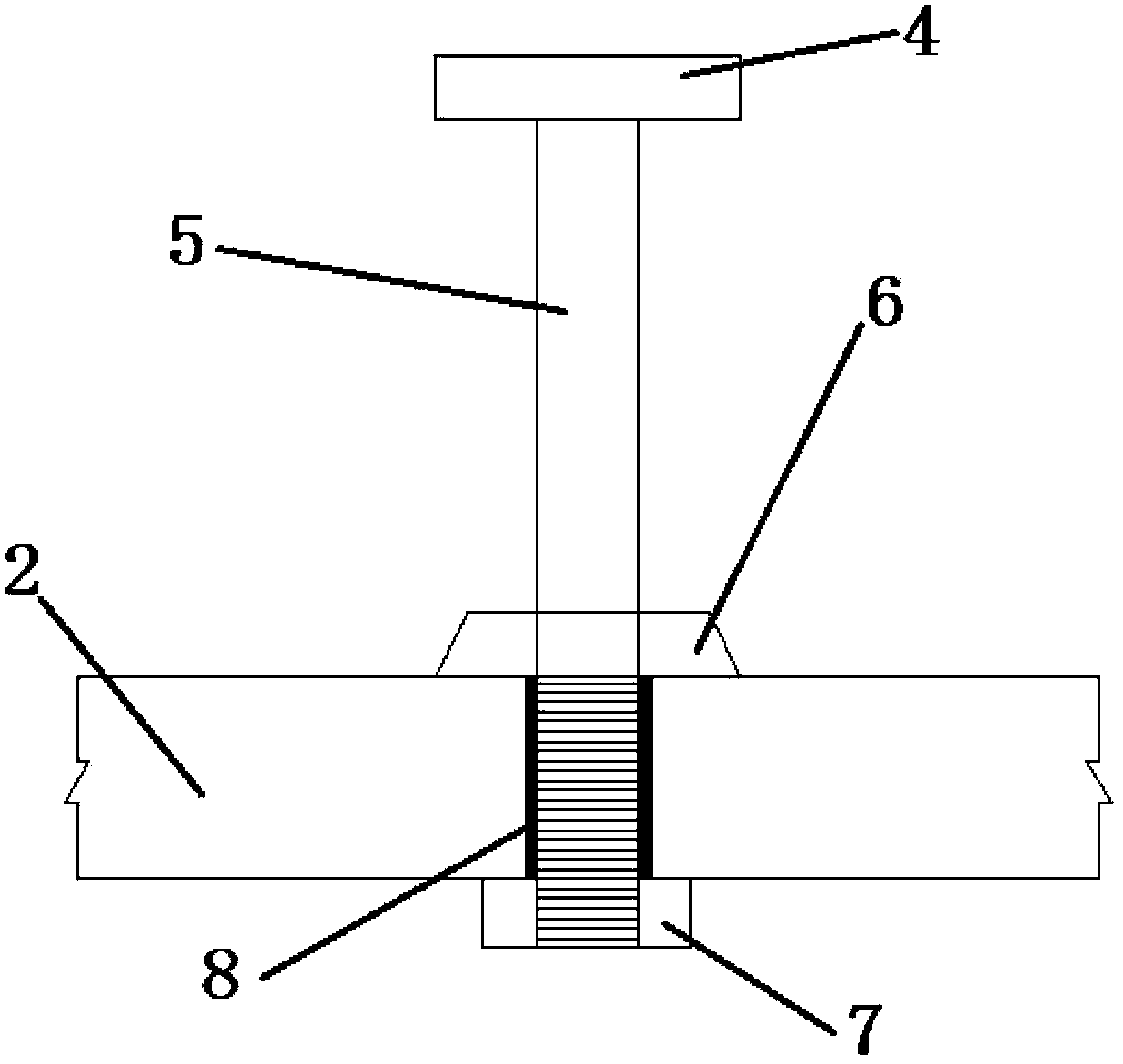 Steel and concrete combined connecting piece with changeable dual column caps