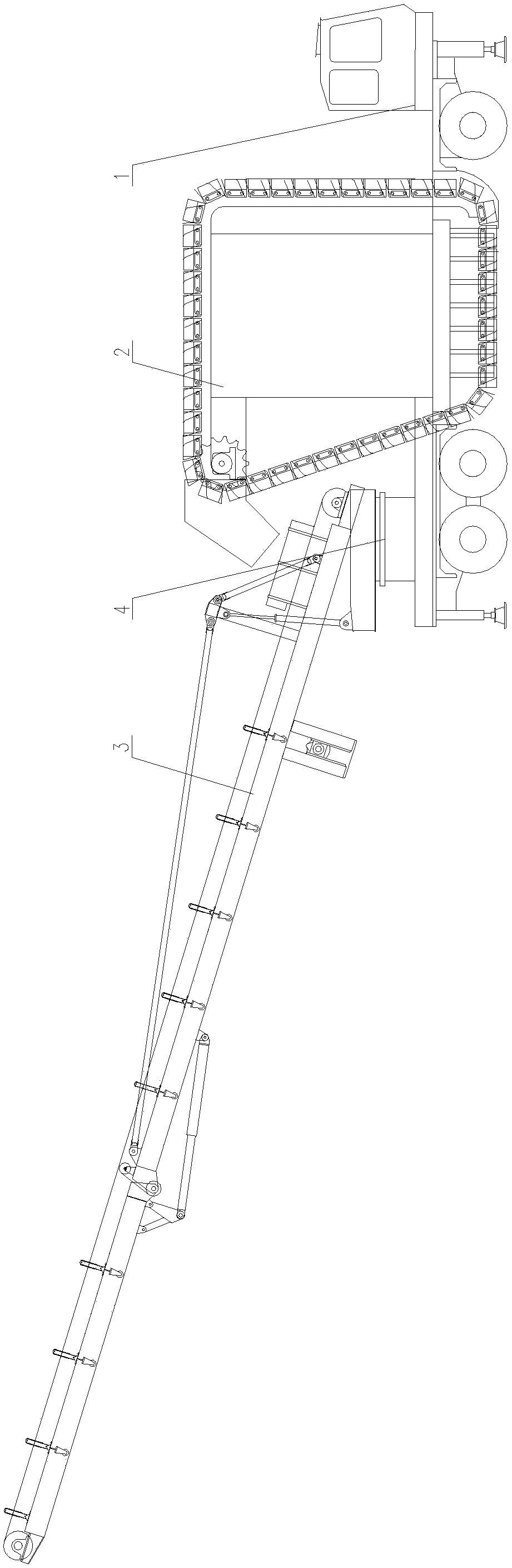 Mobile Side Feed Chain Bulk Stacker