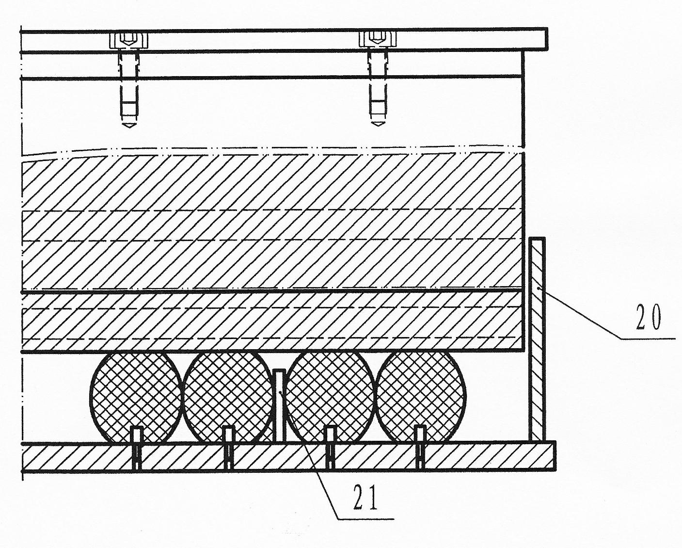 Bending die of multi-angle V-shaped workpiece