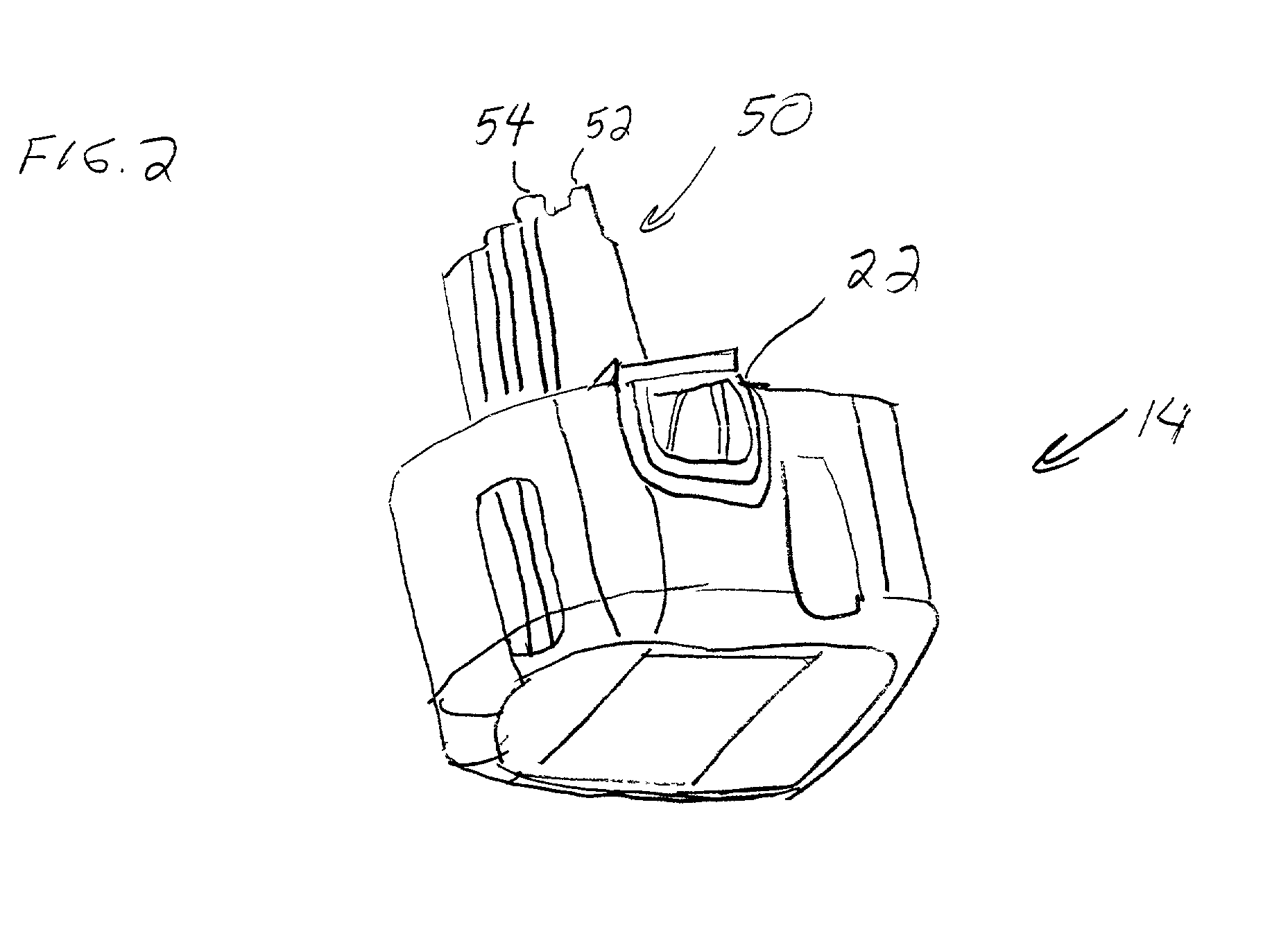 Cordless knife having an interchangeable, rechargeable battery