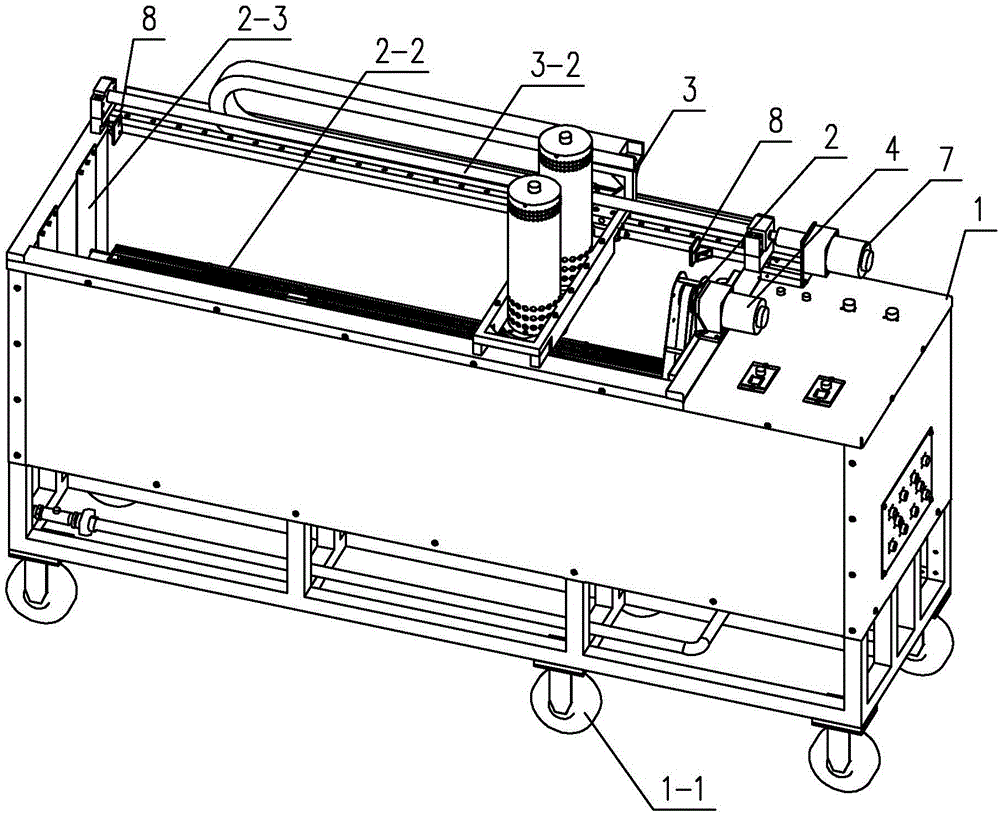 Ultrasonic damage-free descaling machine used for cleaning oilfield equipment unit