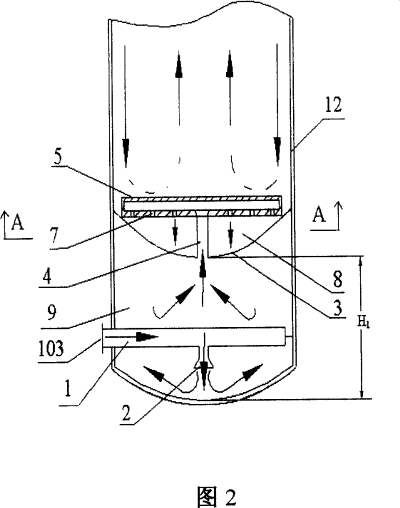 Slurry bubble columun reactor having internal circulation and external heat-exchanging and the application