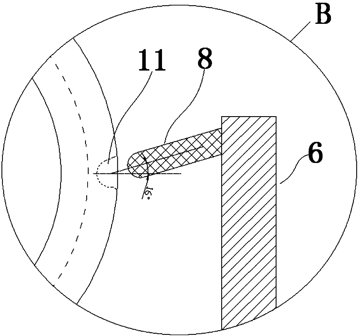 Bearing ring and its fixing seat mechanism device