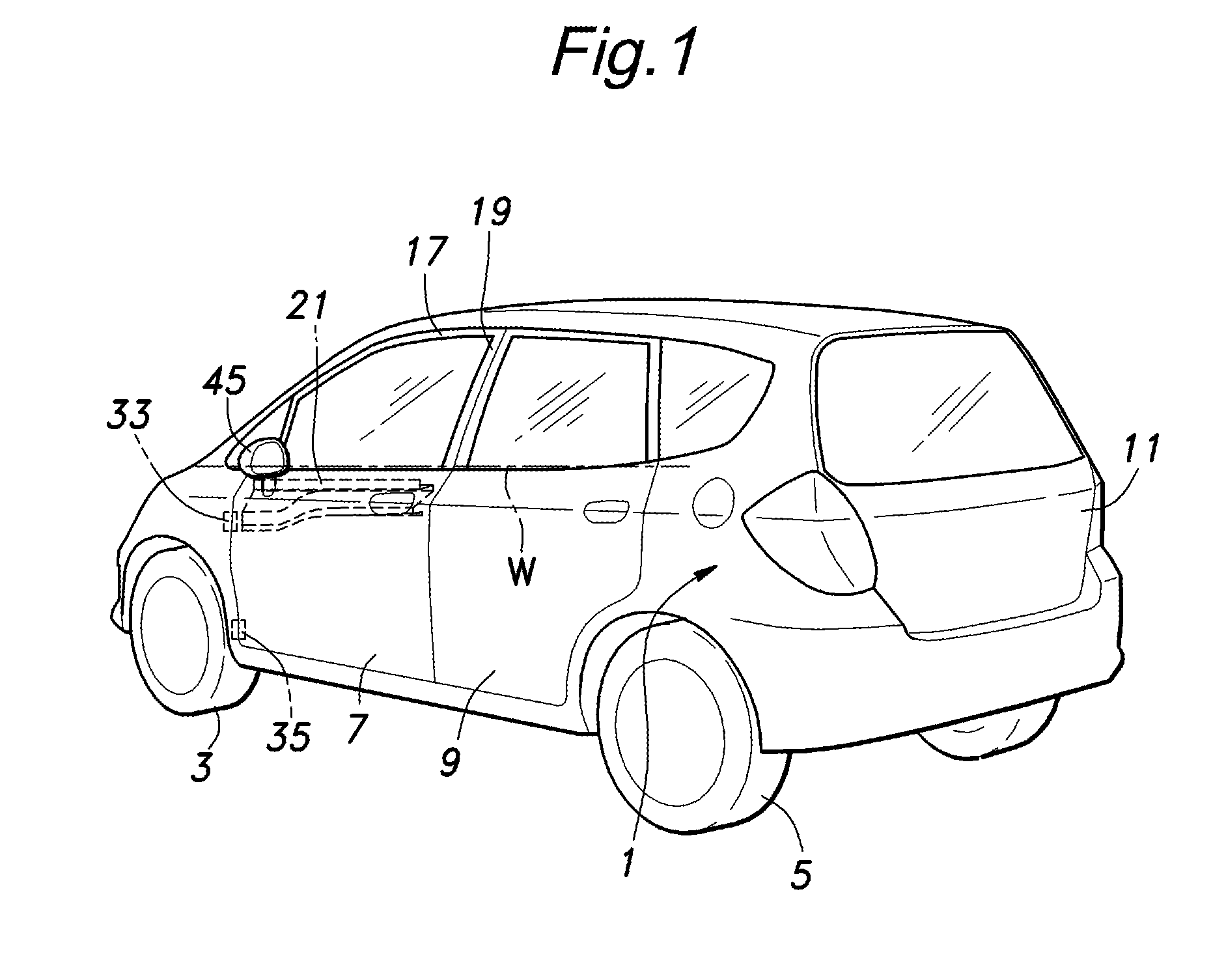 Vehicle door structure