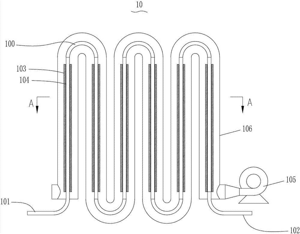 Flue gas denitrification equipment line