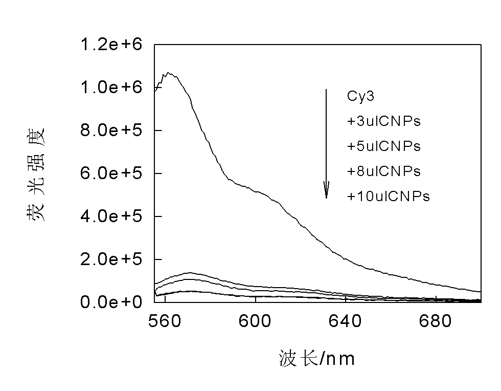 Preparation method and application of water-soluble carbon nano particles