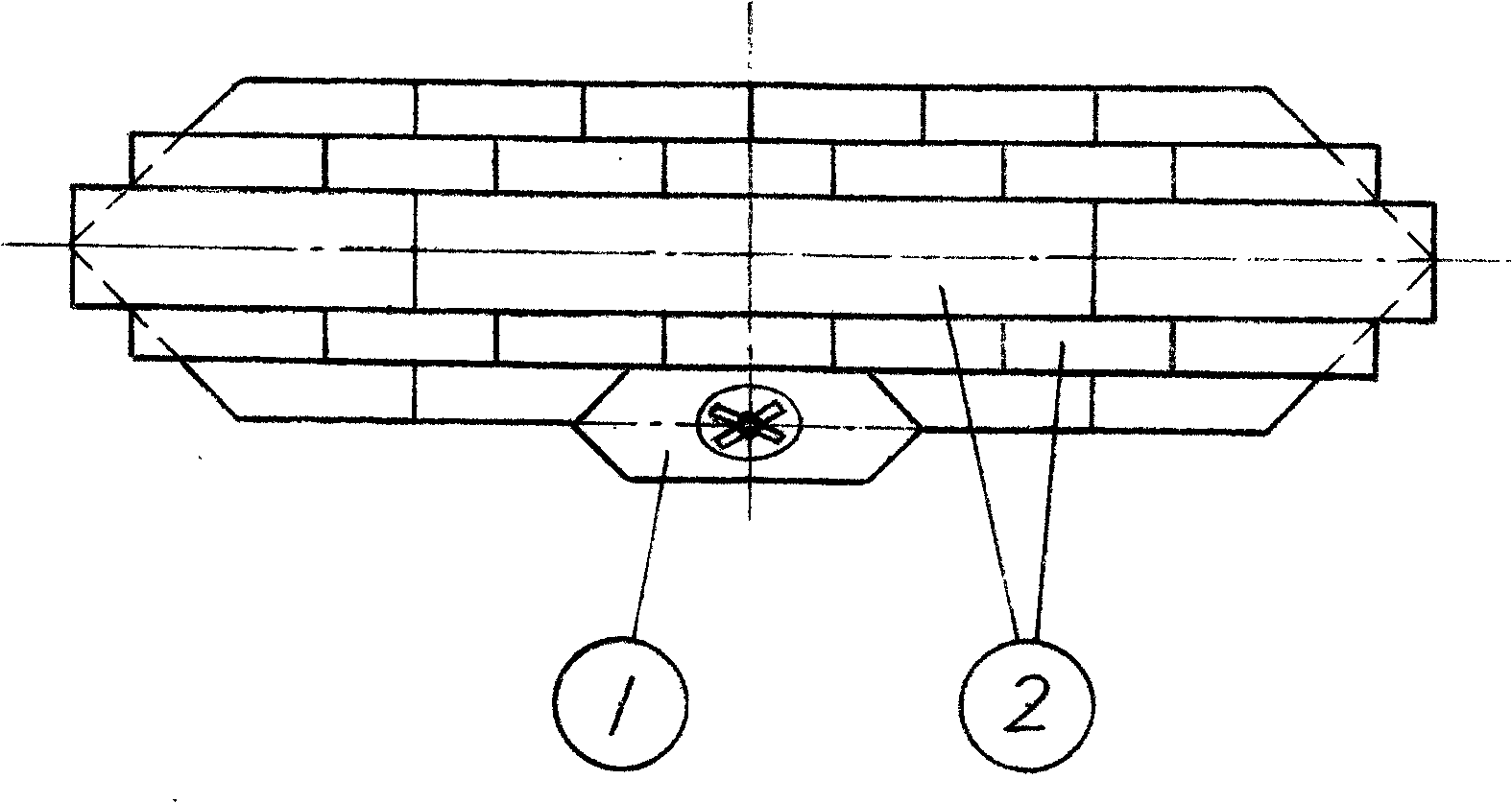 Building block type aircraft carrier