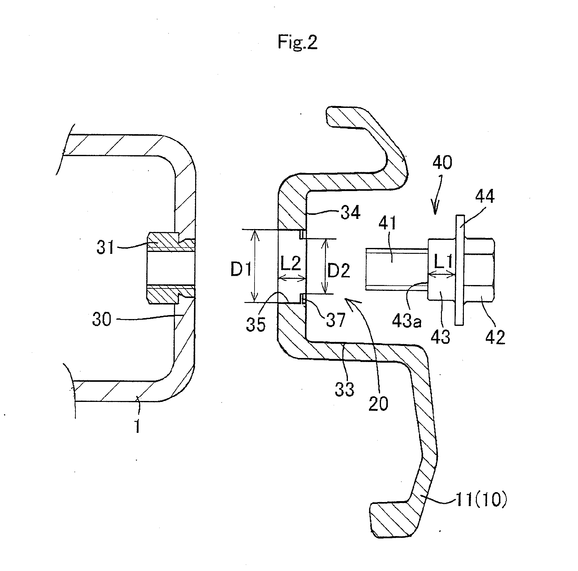 Attachment structure for resin part of motorcycle