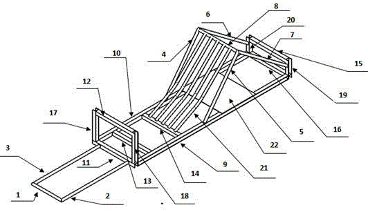 Energy-saving racing car frame