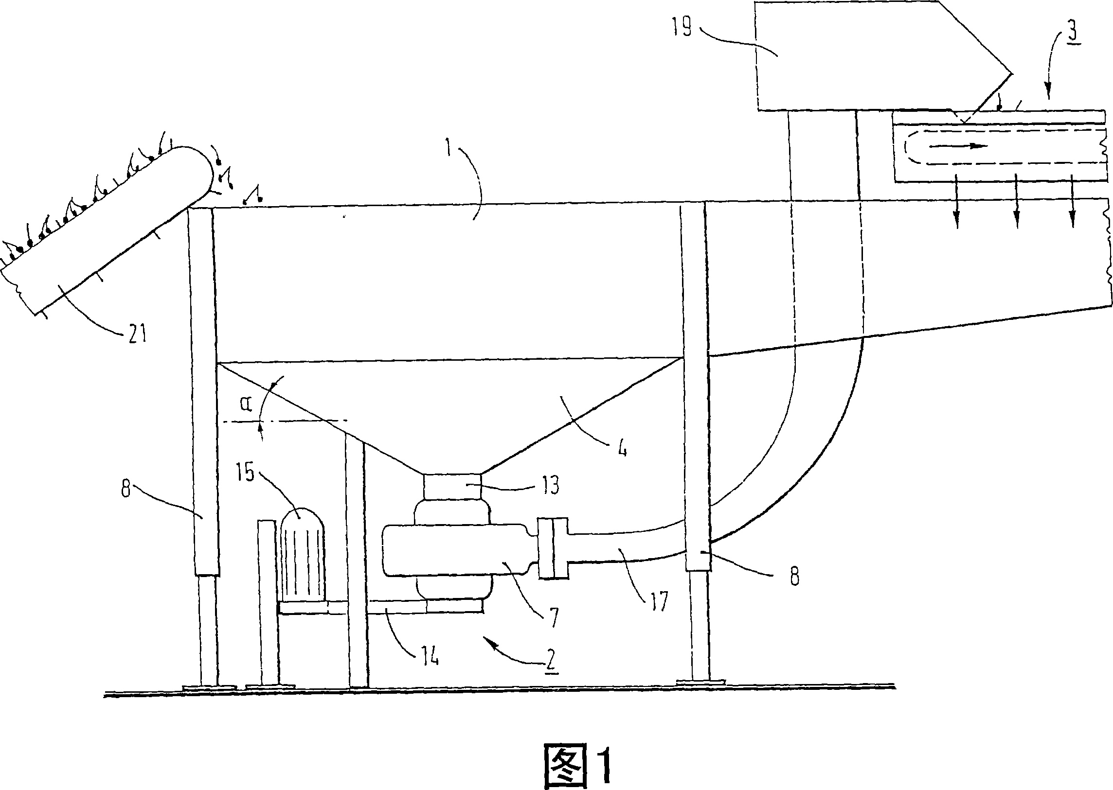 Device for separating the stalks of fruit, grouped together in clusters, from one another