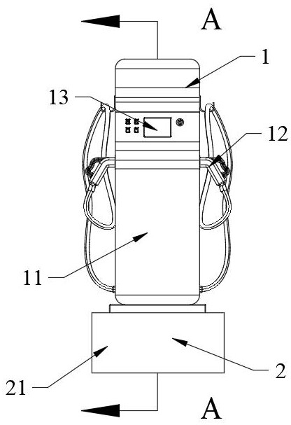 Anti-electric-shock intelligent electric vehicle charging pile