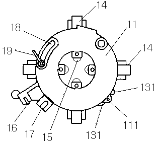 Fall-away type screw rolling machine