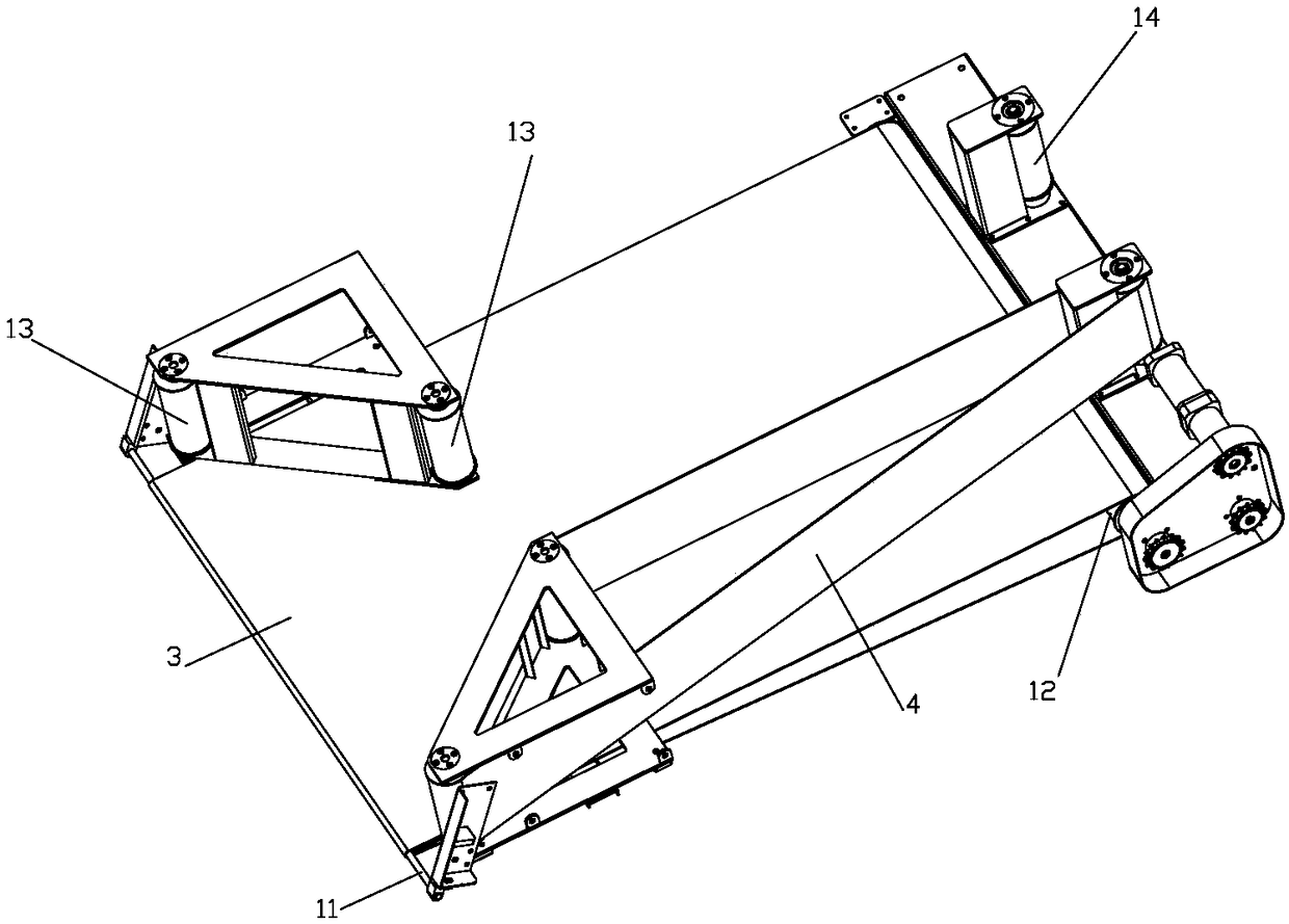 Orderly harvesting and conveying device for stem leaf vegetables