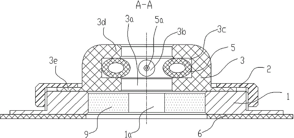 Inflatable drainage tube fixing device