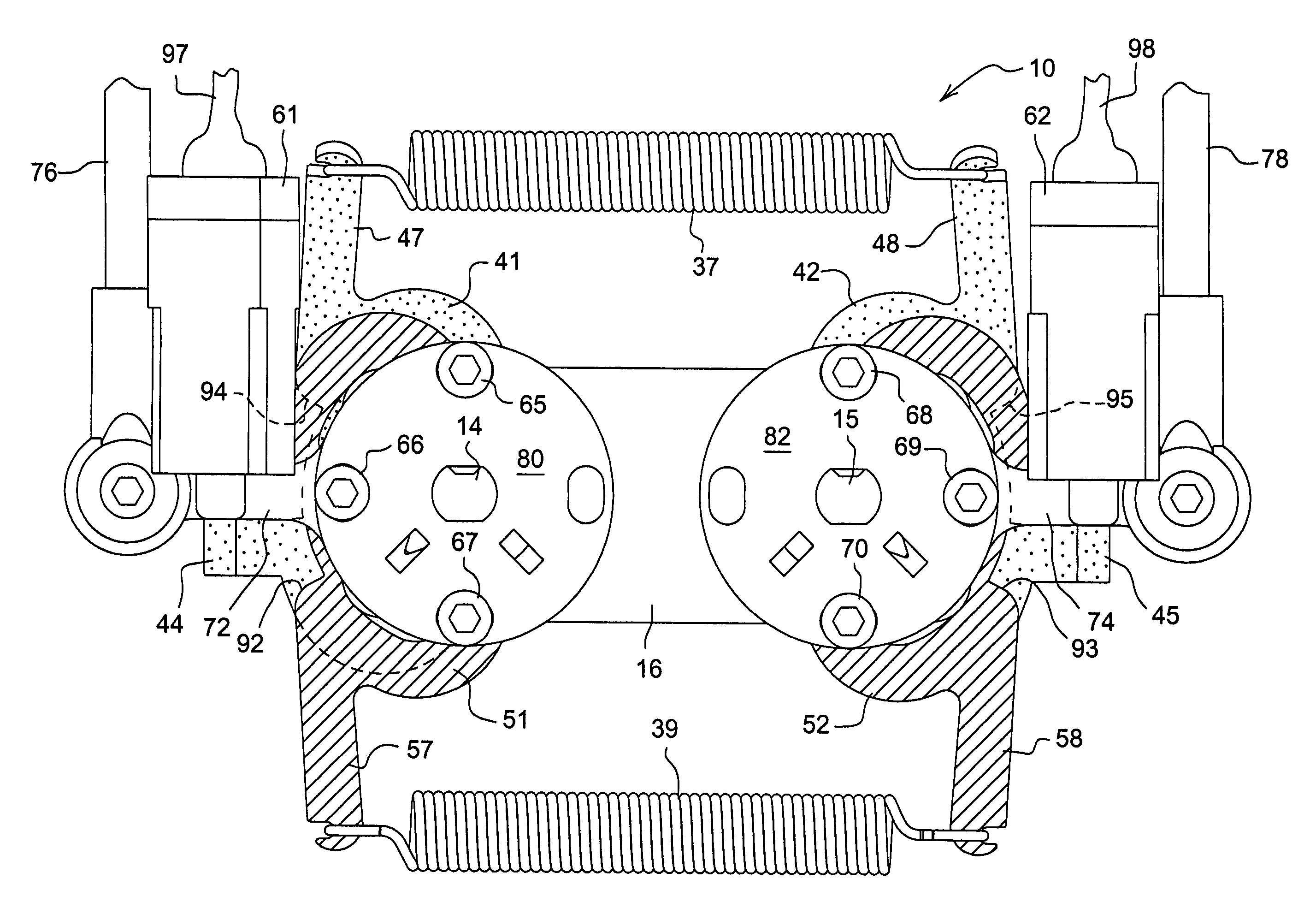 Return to neutral for dual hydrostatic transmission