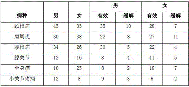 Traditional Chinese medicine preparation for treating ache all over and preparation method thereof