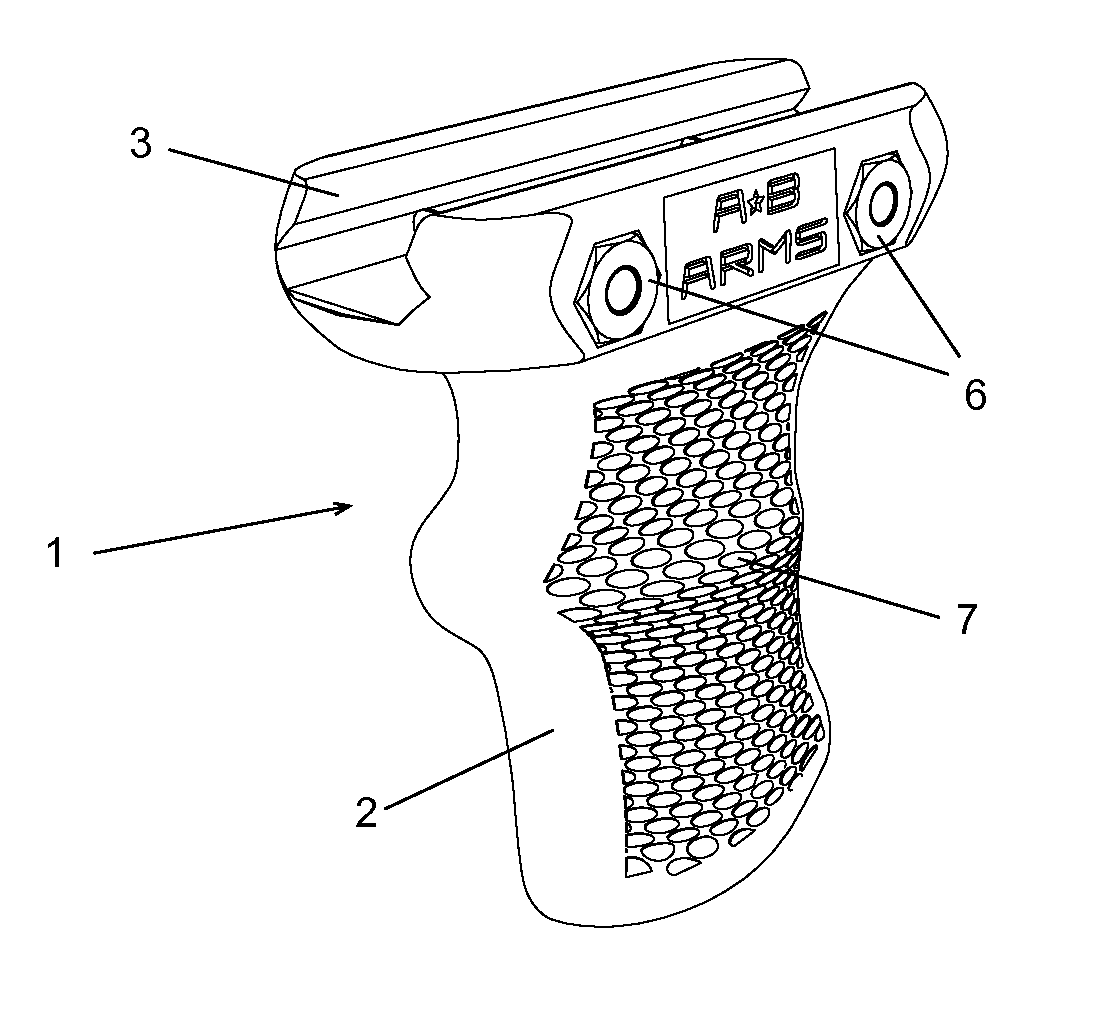 Ergonomic Firearm Forward Grip