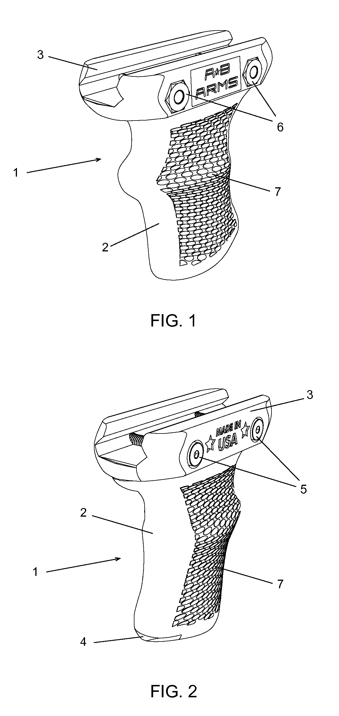 Ergonomic Firearm Forward Grip