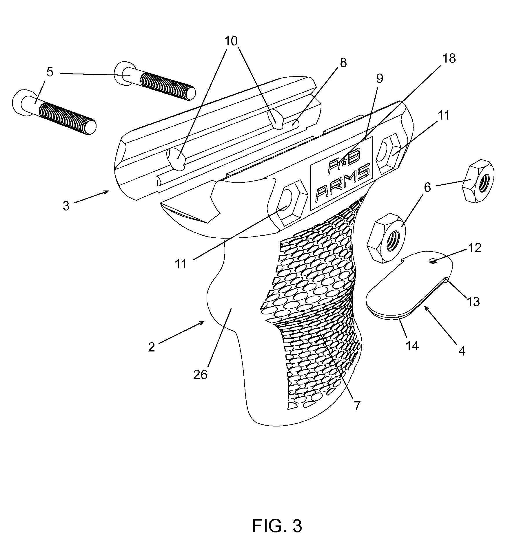 Ergonomic Firearm Forward Grip