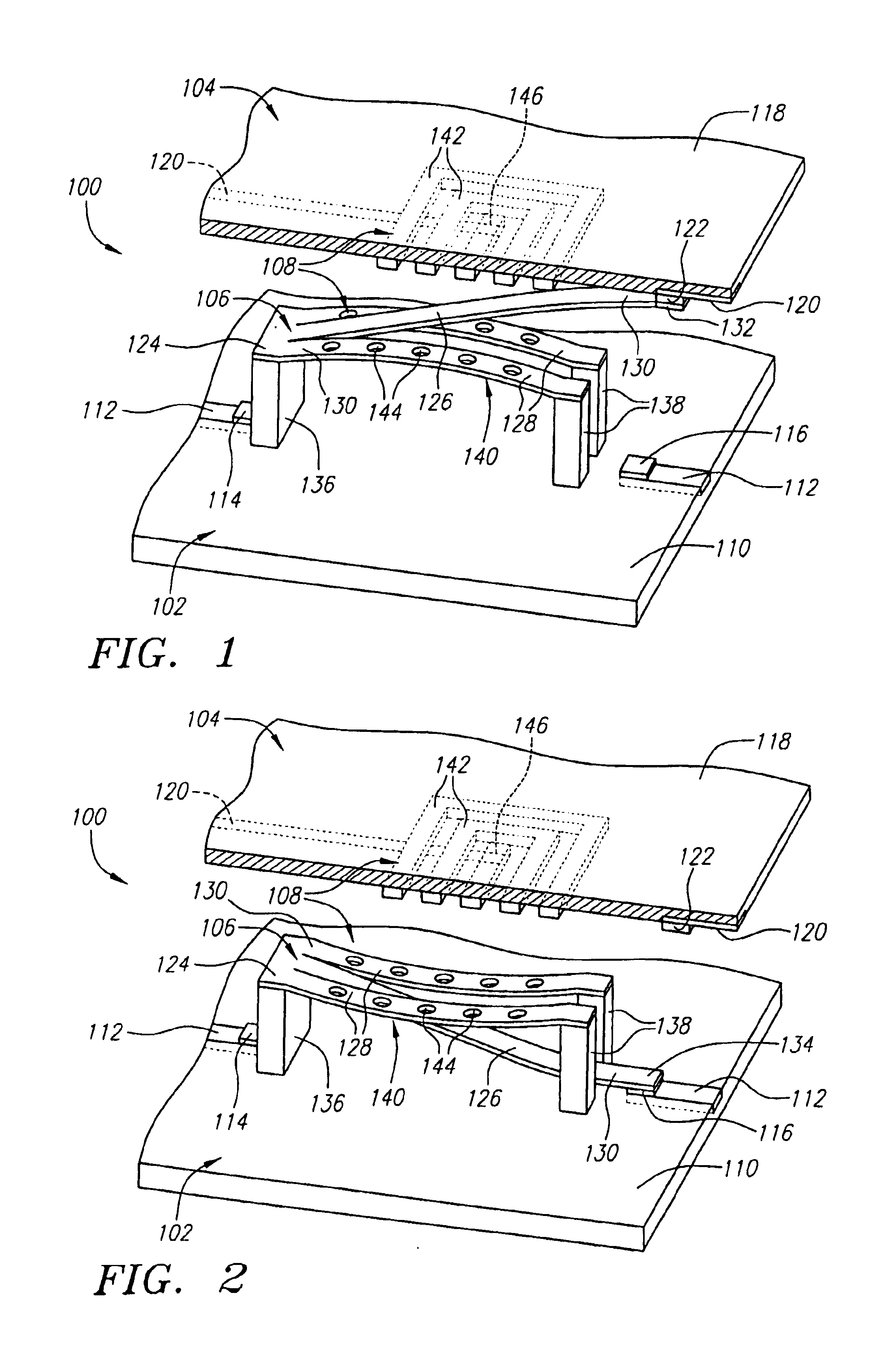 Spring loaded bi-stable MEMS switch