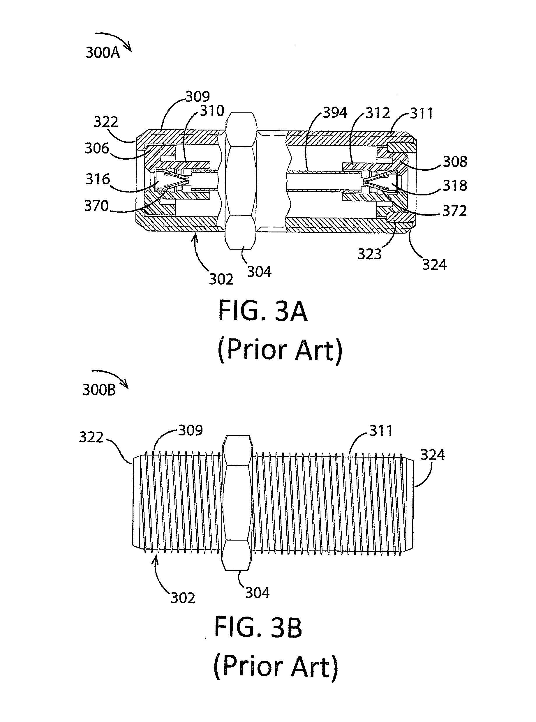 Shielded and multishielded coaxial connectors