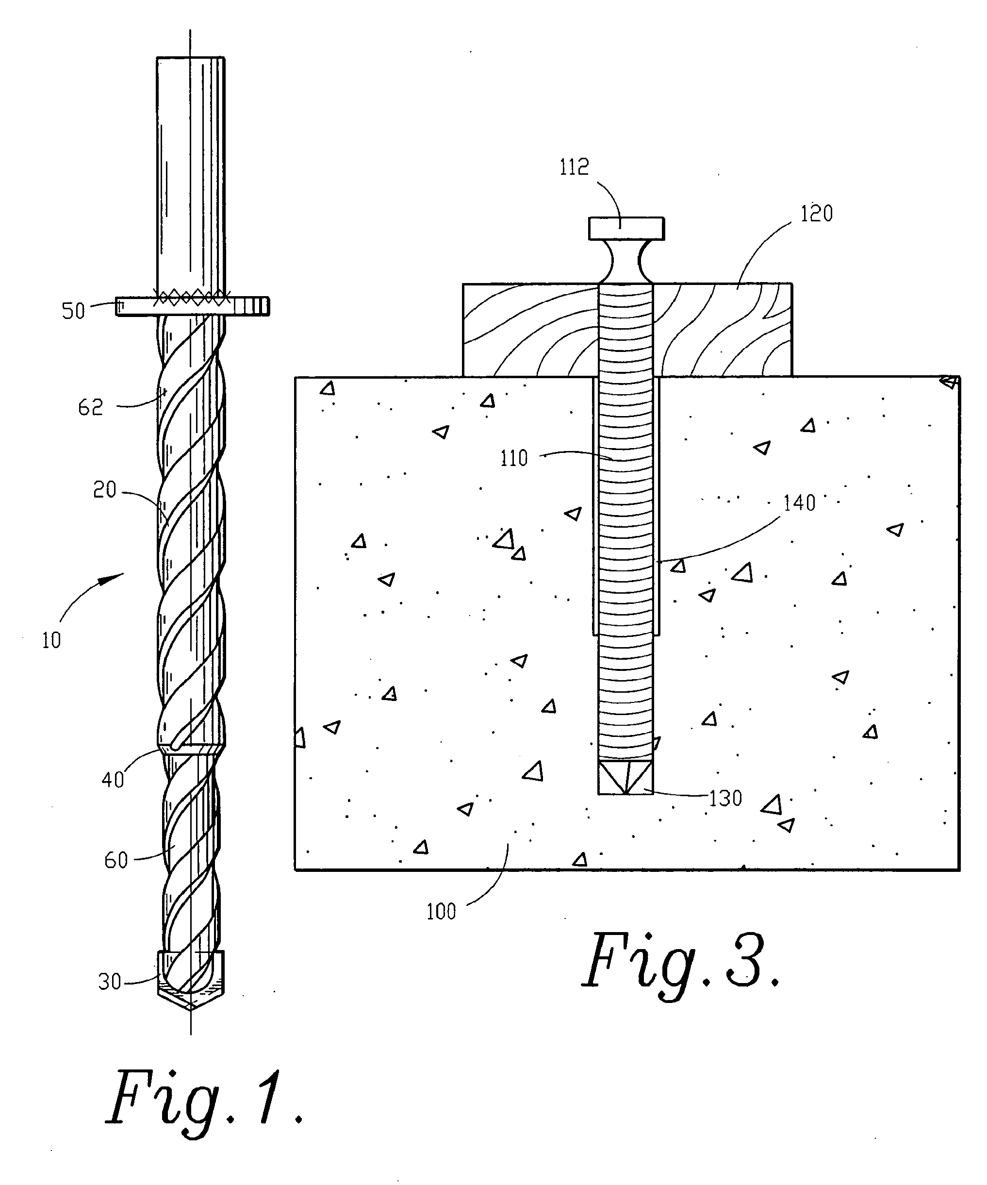 Anchoring drill bit, system and method of anchoring