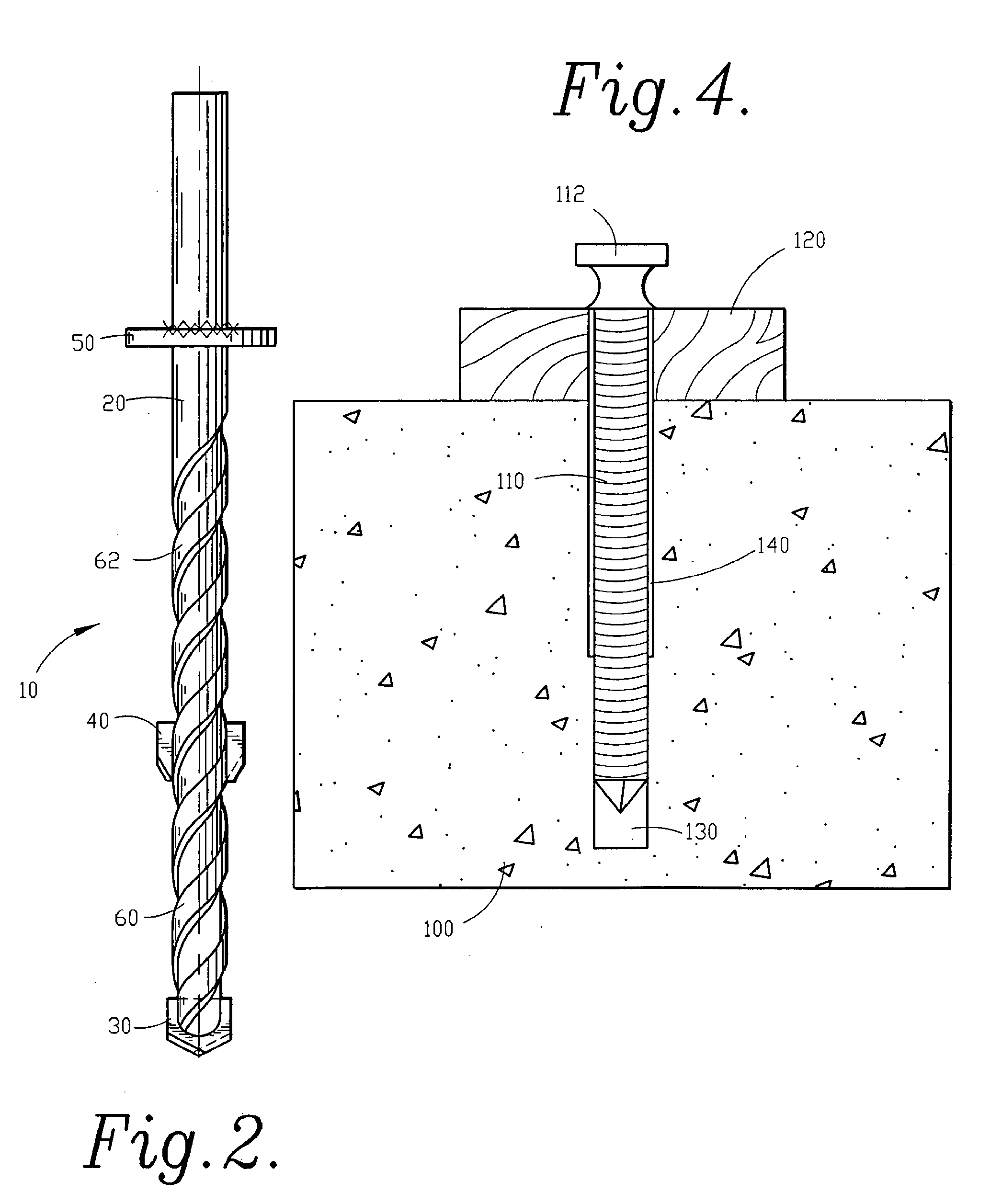 Anchoring drill bit, system and method of anchoring