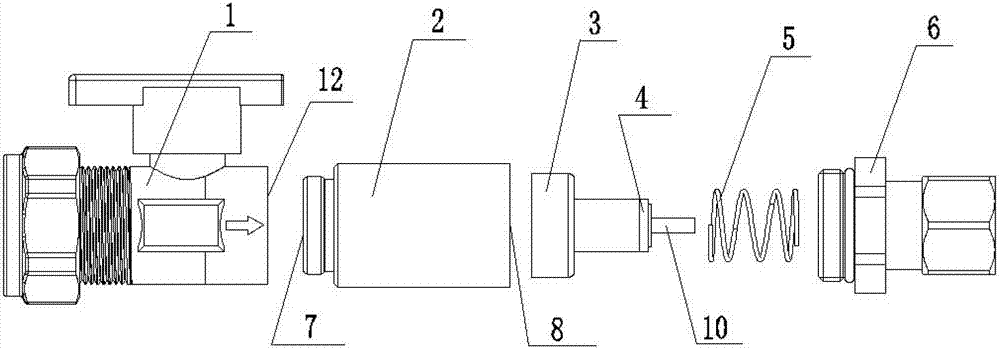 Flow limiting shutoff valve