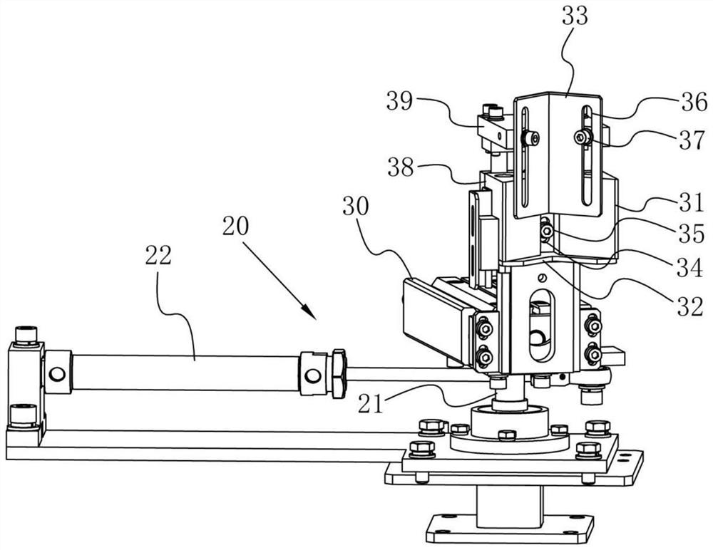 Wrap angle taking and placing device for packaging