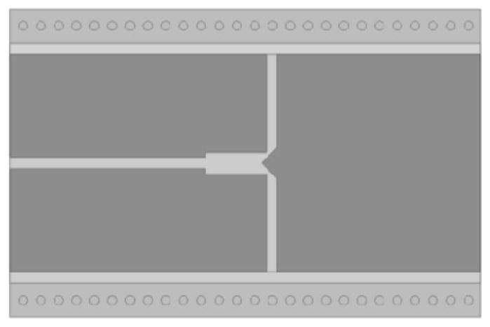 Power divider based on vertical transition structure