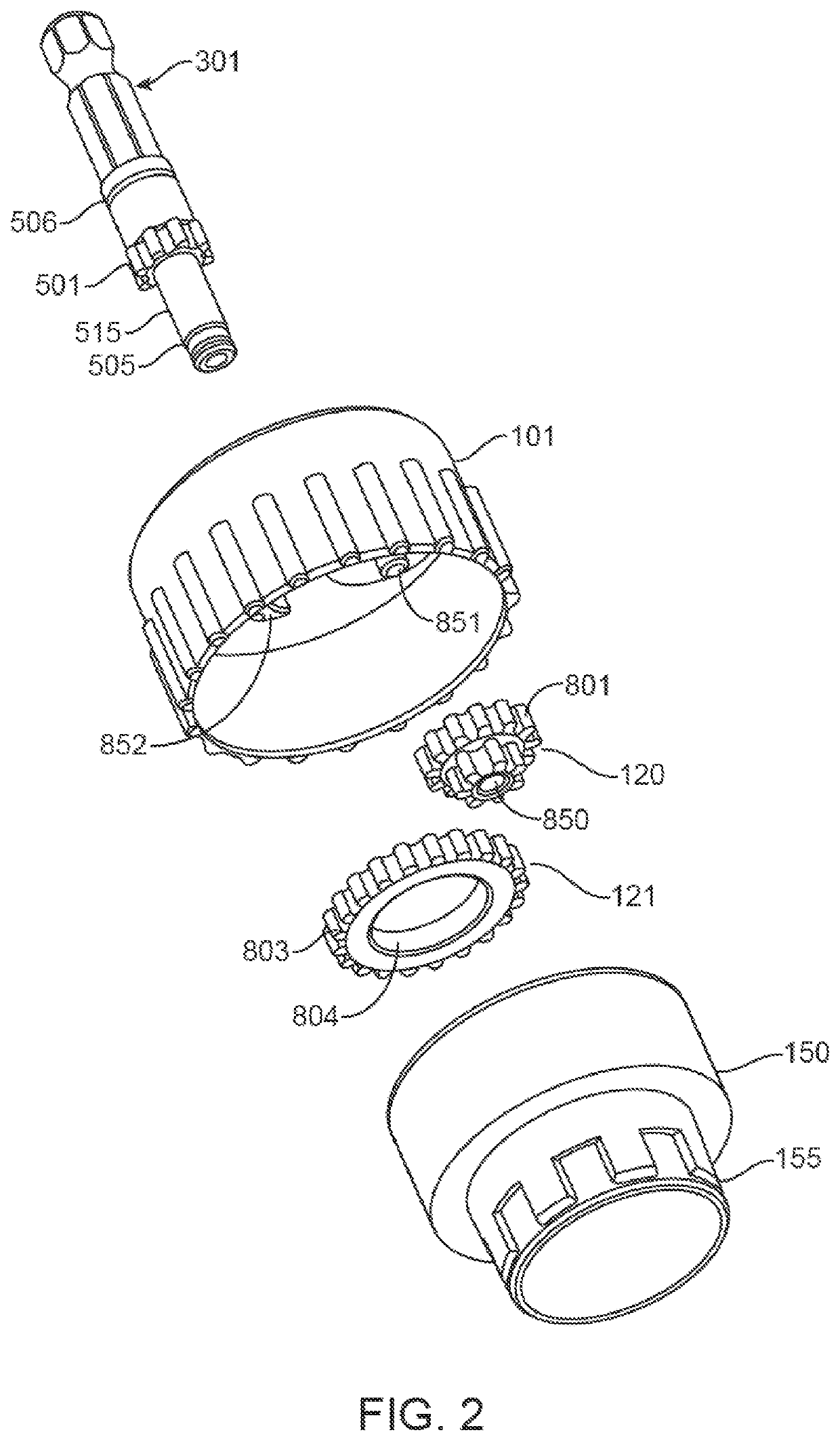 Single use gear reduction device