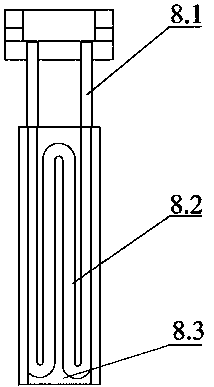 Electromagnet driving low-pressure casting molding heat balance device