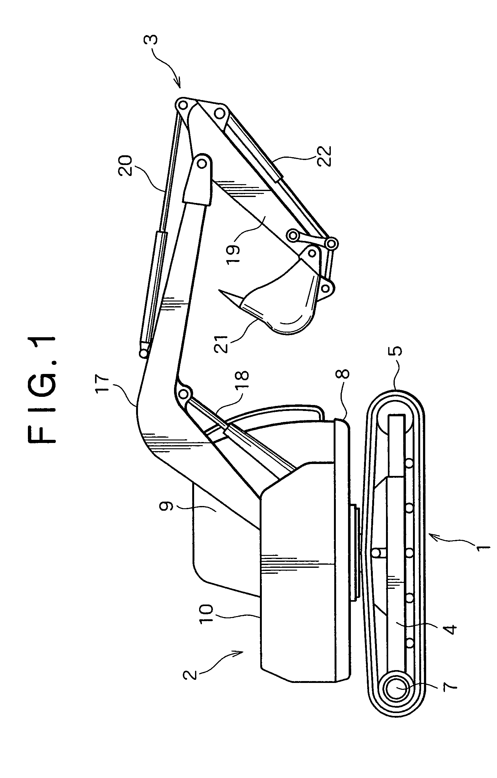 Power control device for construction machine