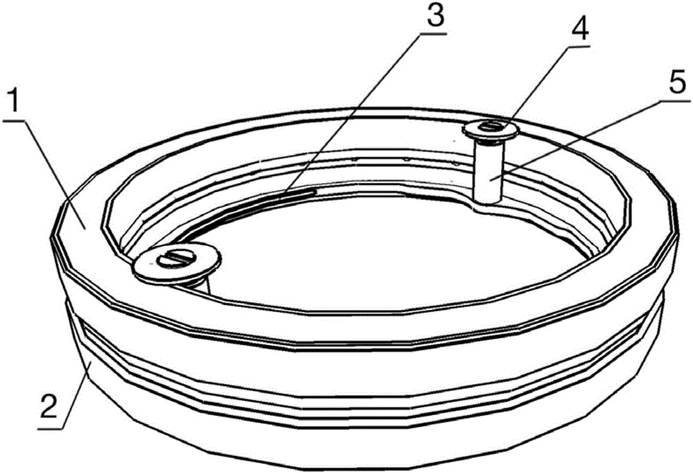 A fastened micro-nail magnetic pressing anastomosis ring