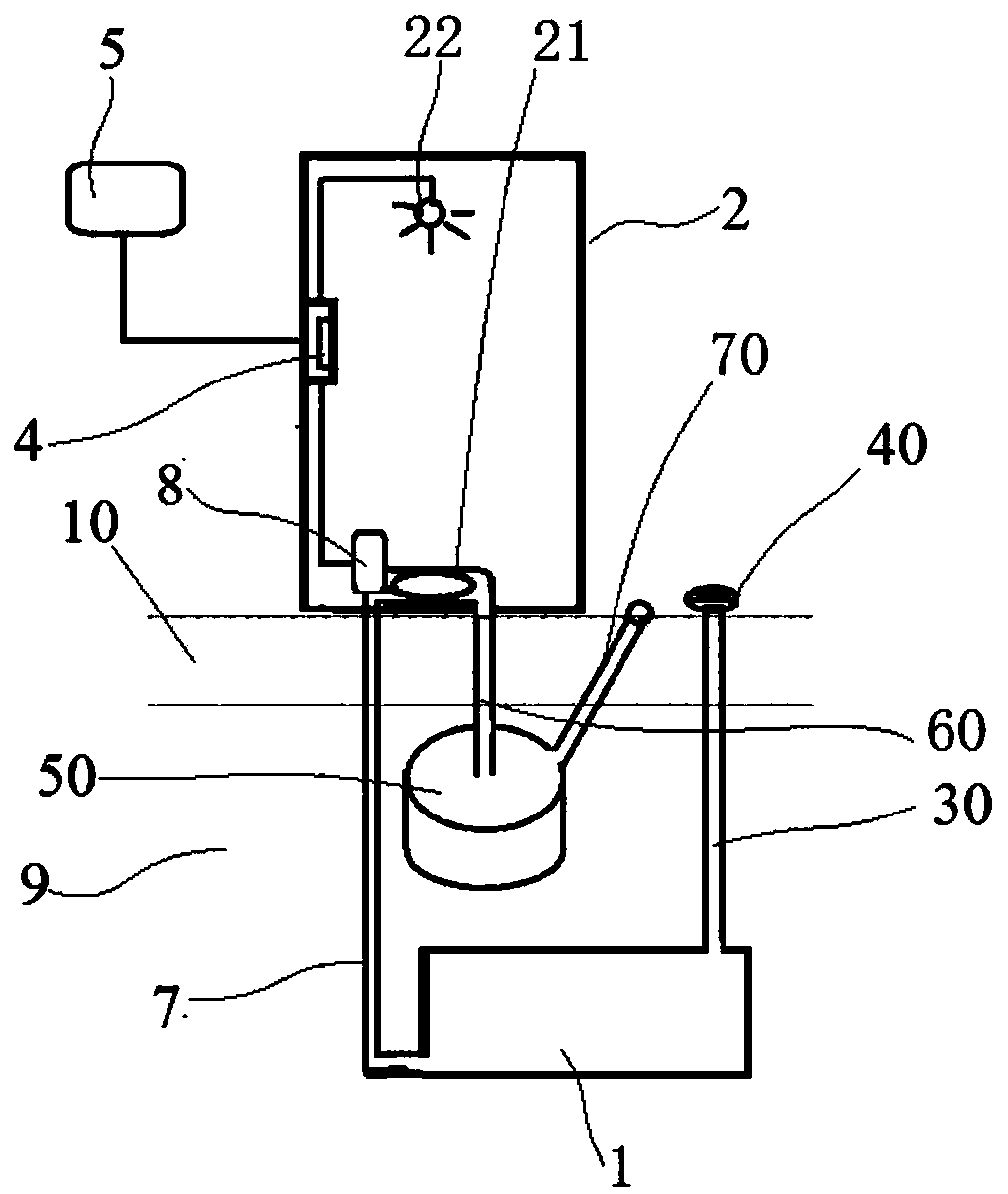 Anti-freezing flushing device and energy-saving, sanitary and environment-friendly toilet thereof