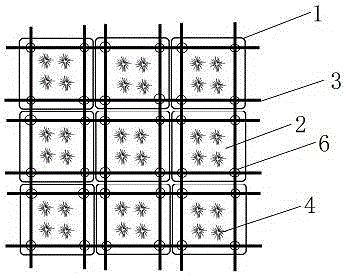 Self-floating type ecological floating bed capable of being used for water body self-purification