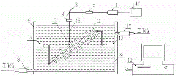 Laser cavitation cleaning enhancement device for crankshaft oil hole and cleaning enhancement method