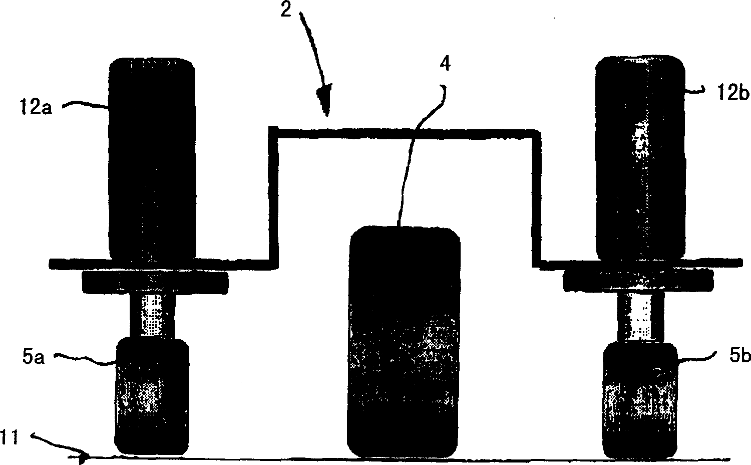 Floor conveying equipment especially fork load-unload car