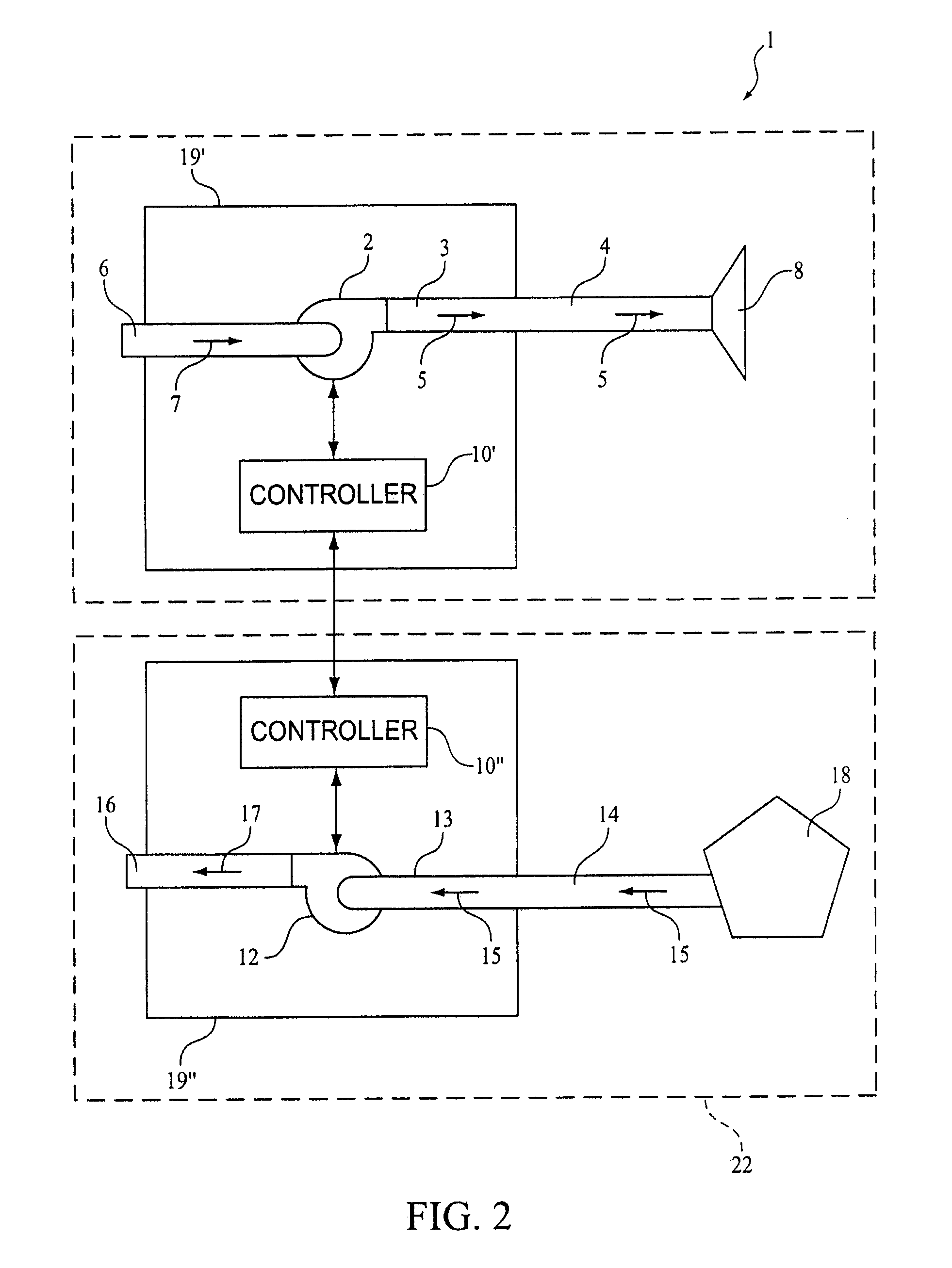 Ventilation system employing synchronized delivery of positive and negative pressure ventilation