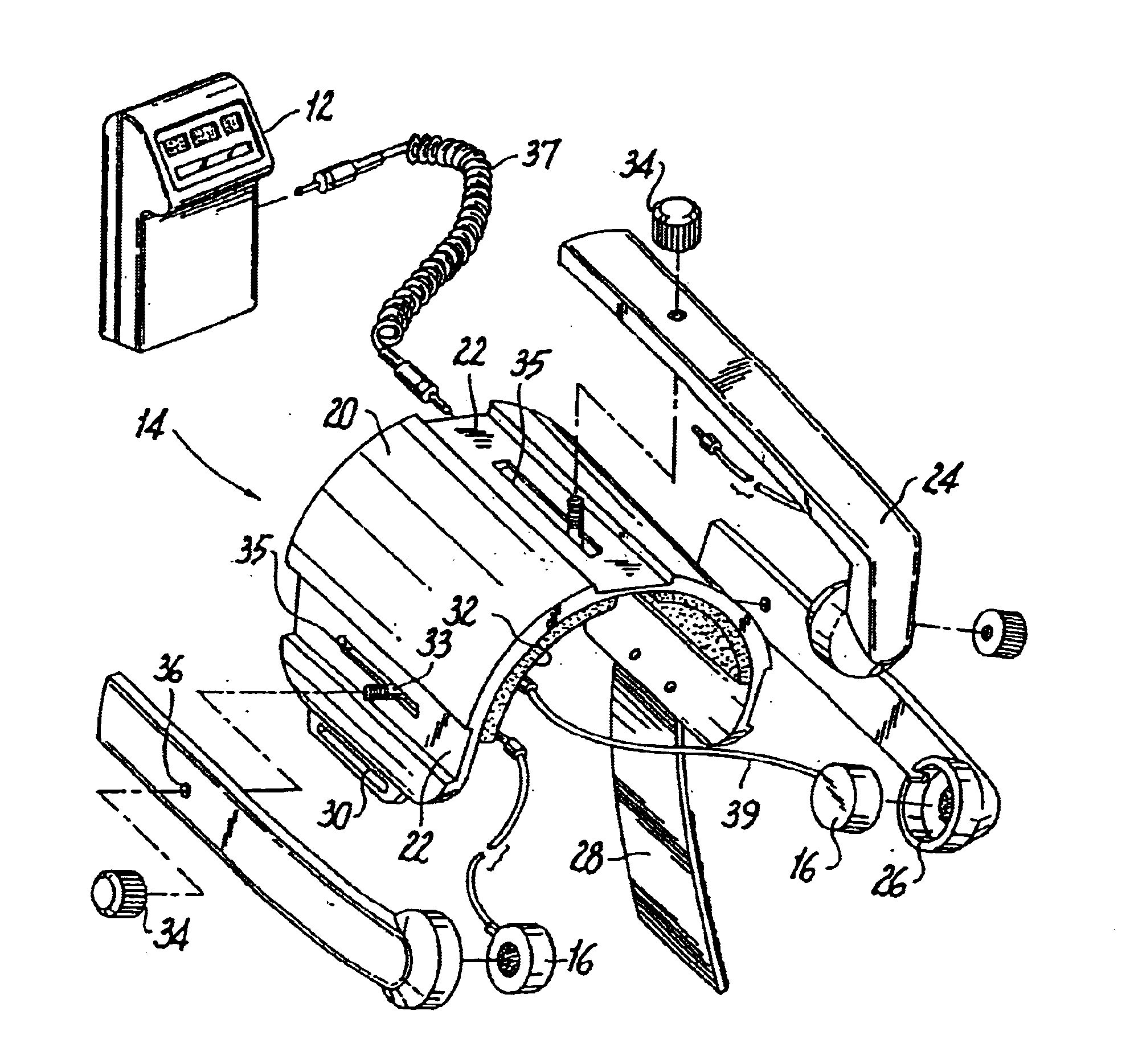 Method and apparatus for cartilage growth stimulation