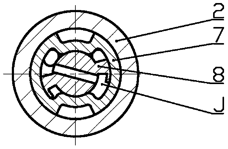 Torsional percussion drilling device