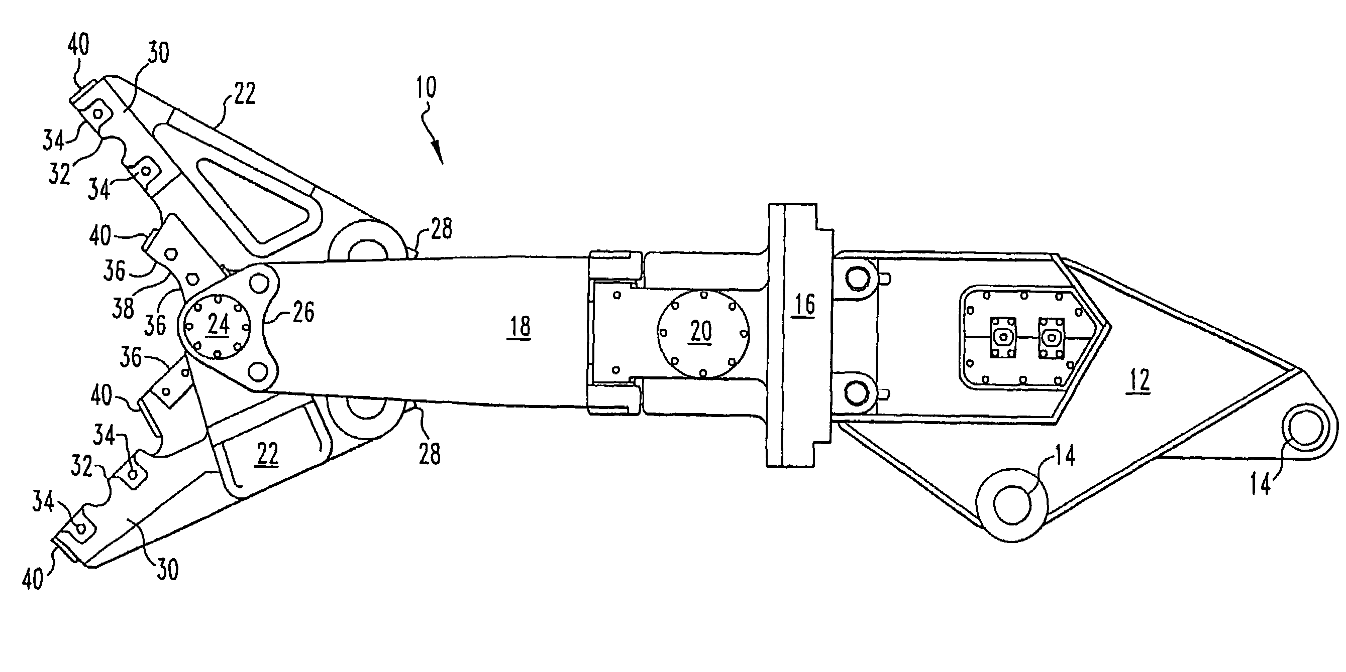 Single jaw set multiple tool attachment system