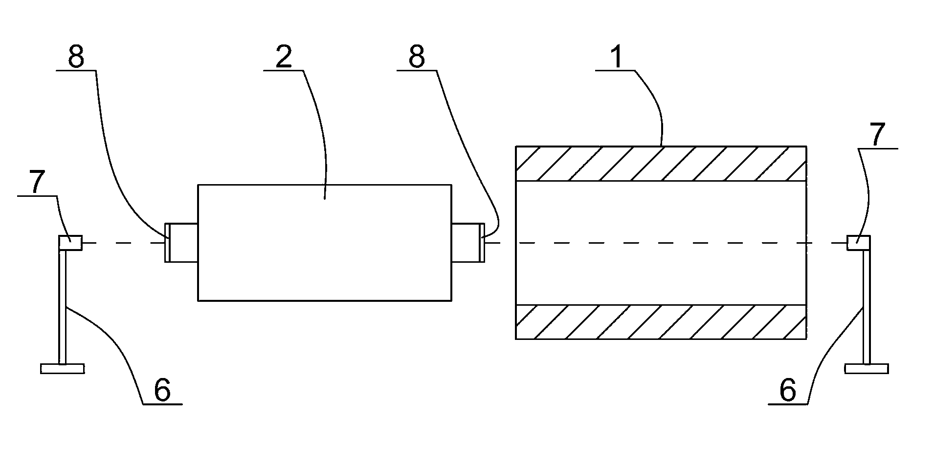 Centring method in process of mounting generator rotor in threading mode