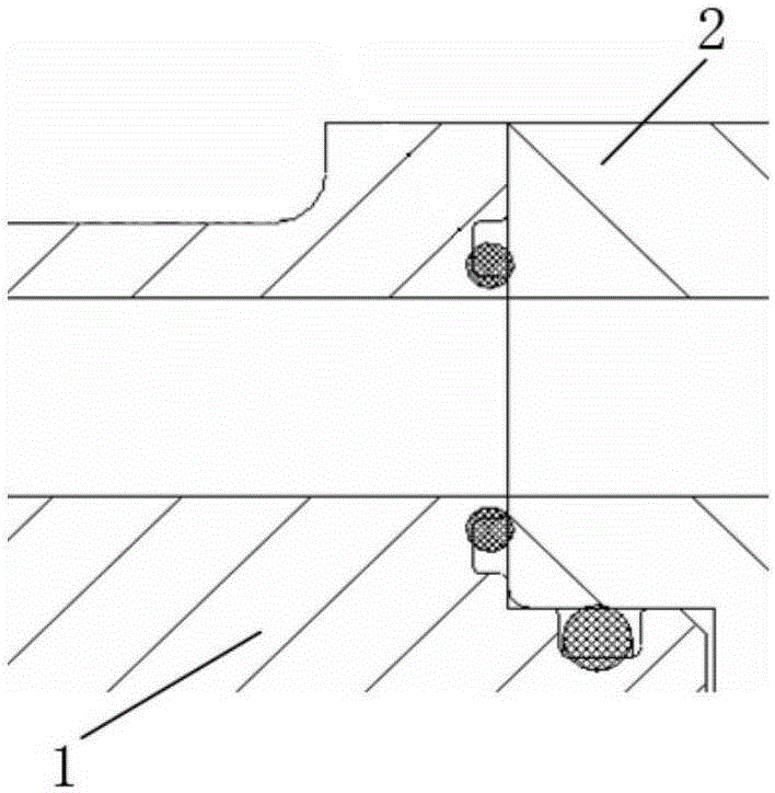 Compact type redundant sealing structure