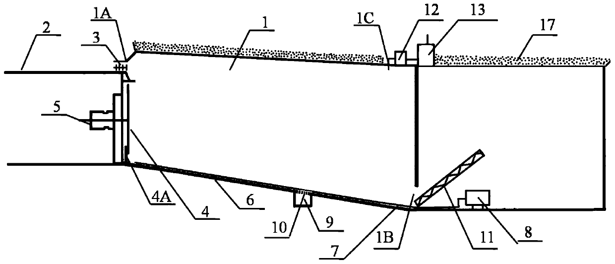 Continuous aerobic fermentation system of box-shaped moving garbage and application method thereof