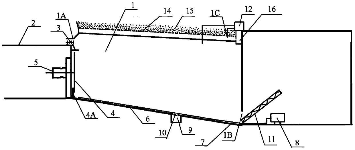 Continuous aerobic fermentation system of box-shaped moving garbage and application method thereof