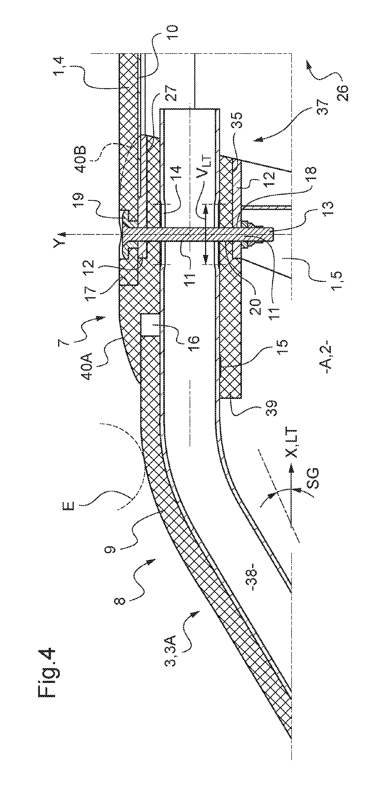 Deflector assembly for an aircraft